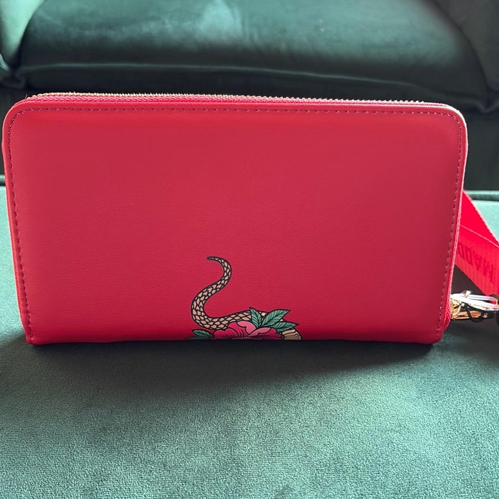 *RARE* Steve Madden Bevelyn Red Snake Wristlet Wallet Year of the Snake - Picture 5 of 12